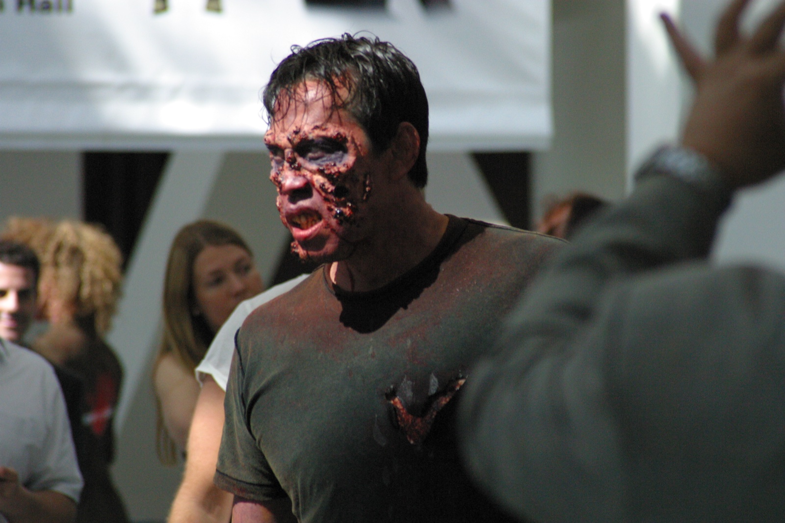 Zombies were everywhere! This was a Resident Evil or Dead Rising promo. Probably.