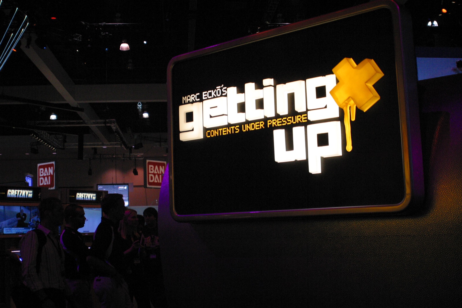 Marc Ecko's Getting Up: Contents Under Pressure display at the Atari/Bandai area.