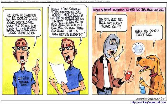 twoplayer comic: Letters to the Editor