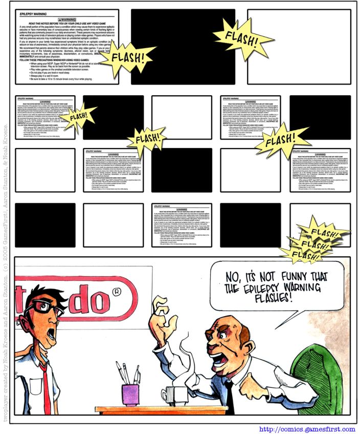 Twoplayer Comic: My Eyes! Arrrrrgh...