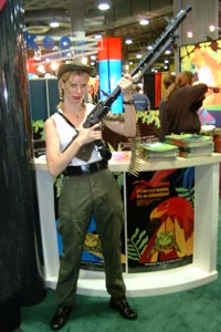 Be vewy, vewy quiet...she's hunting wabbits.